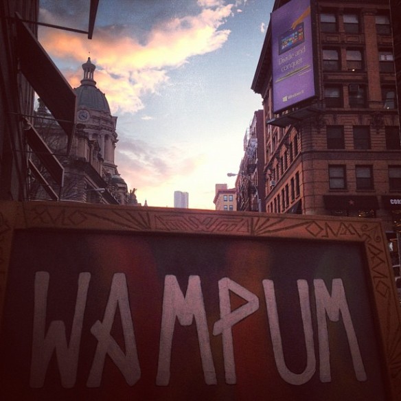 Wampum City Sign